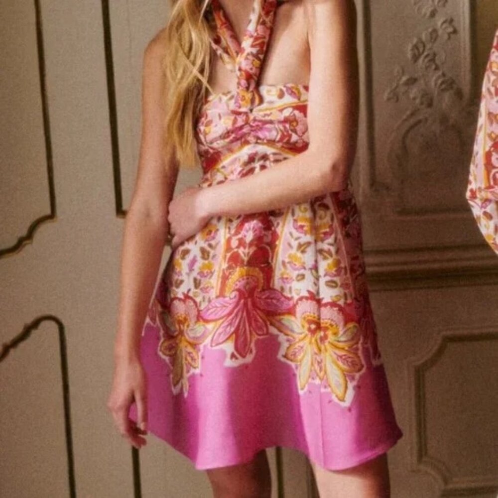 SEZANE Rosabella Dress NEW With Tags Never Worn size 4 Linen/Silk - gorgeous!